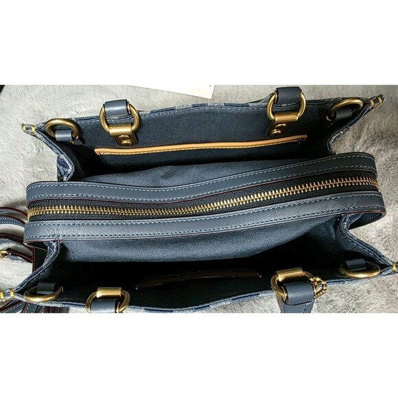 Coach Rogue Bag 25 In Signature Denim Blue - Picture 6 of 15
